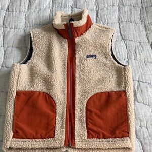 Patagonia Kids Retro-X Vest with Orange Pockets